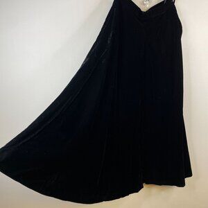 Ralph Lauren Vintage Womens Old Money Velvet Maxi Full Skirt 8 Circle Hong Kong